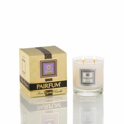 Pairfum Large Snow Crystal Candle Signature Linen Lavender