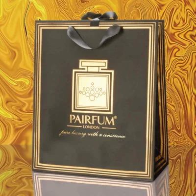 Pairfum Gold Black Luxury Carrier Bag Gift Large Liquid