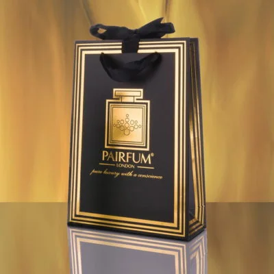 Pairfum Gold Black Luxury Carrier Bag Gift Small Flame